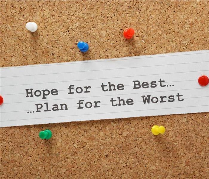 Text that says "Hope for the best, plan for the worst."